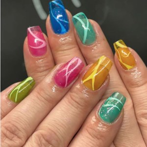 Additional picture of Halo Gel Stained Glass Blue D