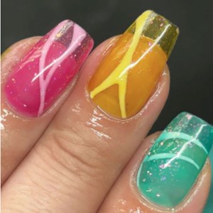 Additional picture of Halo Gel Stained Glass Teal D