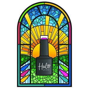 Additional picture of Halo Gel Stained GlassGreen D