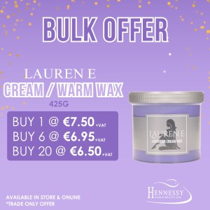 Additional picture of LaurenE Pink Cream Wax 425g