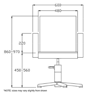 Additional picture of Rem Evolution Hyd Chair Col