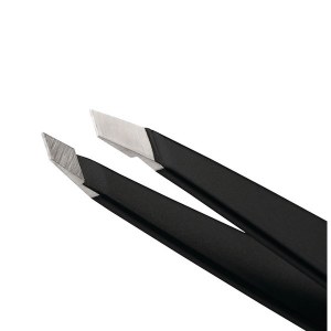 Additional picture of Tweezerman Slant Black Tweezer