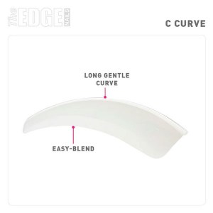 Additional picture of The Edge Big C Curve 100 Box Assorted Tips
