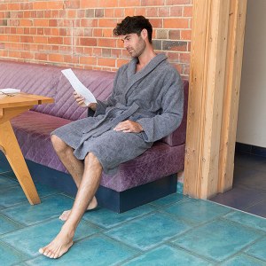 Additional picture of BC Comfy Bathrobe Sl Grey XL