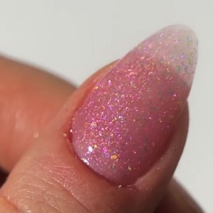 Additional picture of EasiBuild Gel Pink Glitter 8ml