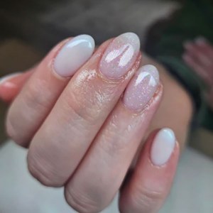 Additional picture of EasiBuild Gel White Glitter 8ml
