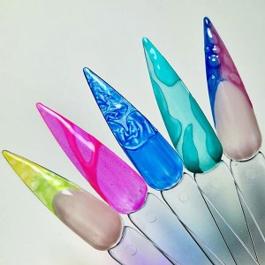 Additional picture of Halo Gel Stained Glass Teal D