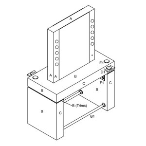 Additional picture of Hollywood MakeUp Island Unit REM