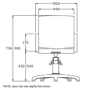 Additional picture of Rem Atlas Backwash Chair Col
