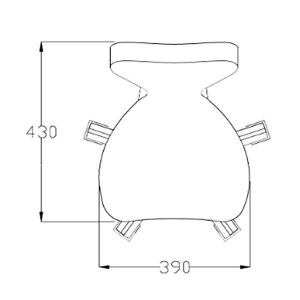 Additional picture of Rem Clover Stool Colour
