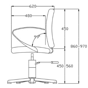 Additional picture of Rem Evolution Hyd Chair Col