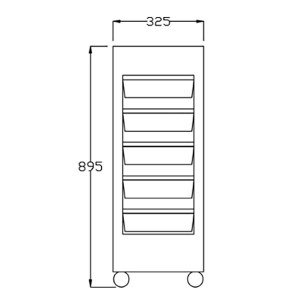 Additional picture of Rem Studio Trolley White Flat