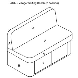 Additional picture of Rem Village Waiting Seat 2Pos