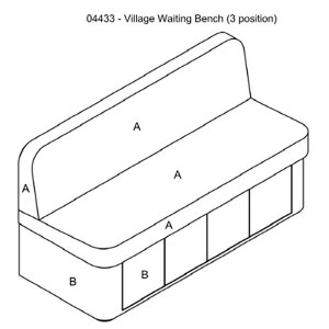 Additional picture of Rem Village Waiting Seat 3Pos