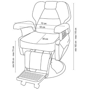 Additional picture of Sinelco Limousine Barber Chair