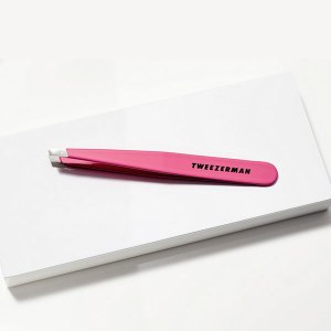 Additional picture of Tweezerman Slant Pink Tweezer