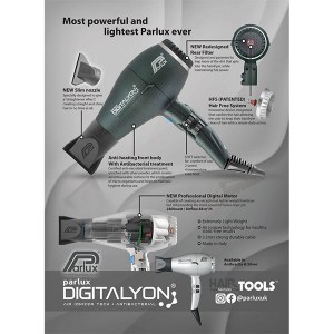 Parlux Digitalyon Dryer Hair Dryer Anthracite