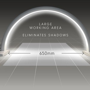 Additional picture of Halo Crescent LED Table Lamp