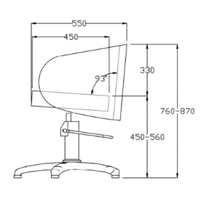 Additional picture of Rem Capri Hydraulic Chair Col