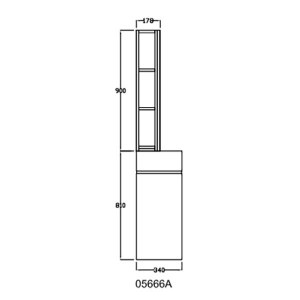 Additional picture of Rem Oasis Wall Unit Storage