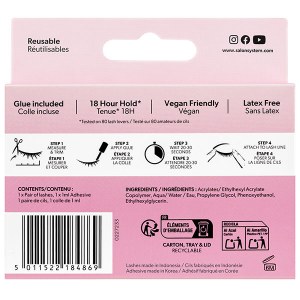 Additional picture of SS Strip Lash 3/4 130 Salon System  Black