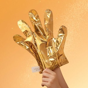 Additional picture of Voesh Collagen Gloves Gold