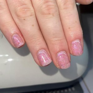 Additional picture of EasiBuild Gel Pink Glitter 8ml
