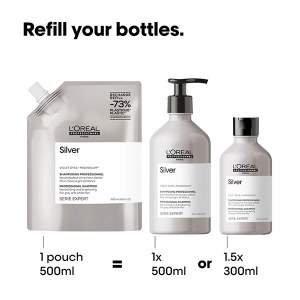 Additional picture of Loreal Silver Shampoo Refill 500ml
