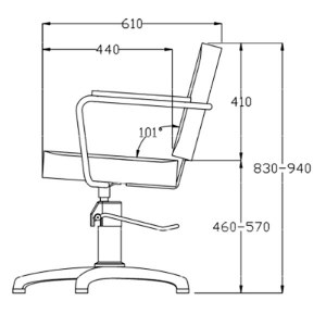 Additional picture of Rem Avalon Hydraulic Chair Col