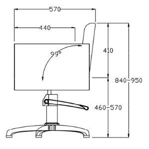 Additional picture of Rem Magnum Hydraulic Chair C