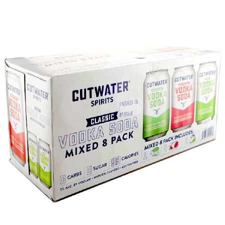 CUTWATER 8PK VODKA SODA ASST