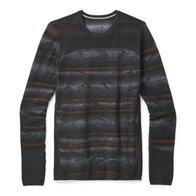 Smartwool Intraknit Merino 200 Pattern Crew Mens Forged Iron Mounttain Extra Large 2021