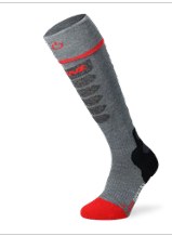 Lenz 5.1 SlimFit ToeCap Sock Only Grey/Red Small 2024