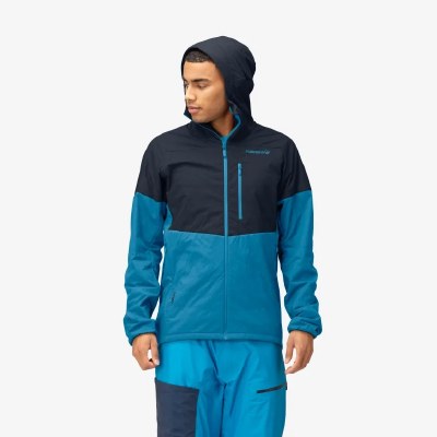 Norrona Lyngen Alpha100 Mens Jacket Hawaiian Surf/Indigo Night Medium 2023
