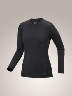 Arcteryx Womens RHO Crew Neck Black Medium 2025