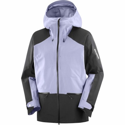 Salomon Mens Absolute Shell Jacket Blue Granite/Deep Black Large 2026