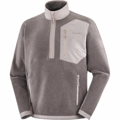 Salomon Mens Chroma Half Zip Fleece Iron Large 2026