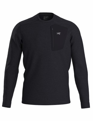 2027 Arcteryx Men RHO LT Crew Black Small