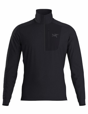 2027 Arcteryx Men RHO LT Zip Neck Black Extra Large