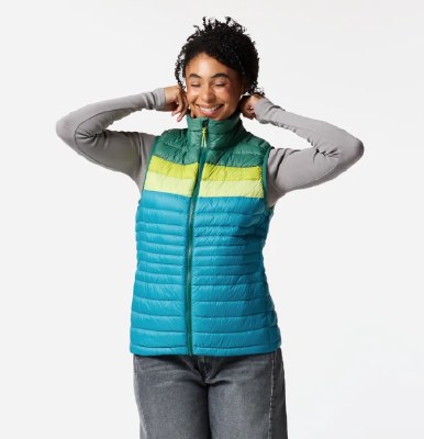 2027 Cotopaxi Women's Fuego Down Vest Juniper/Oasis Medium