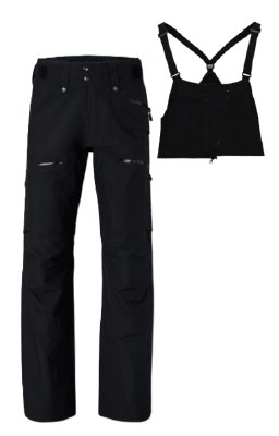 2027 Norrona Lofoten Men's Gore-Tex Pant flex1 Bib Caviar Medium
