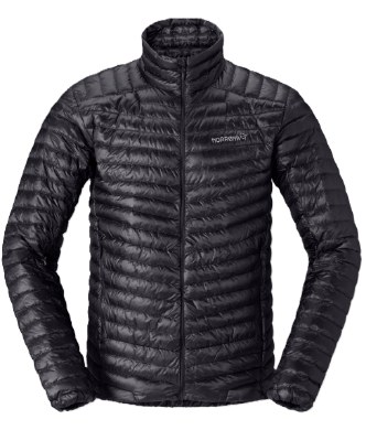 2027 Norrona Trollveggen Men's down800 Super Light Jacket Black Medium
