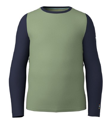 2027 Smartwool Kids' Merino Blend Crew Green Tea Extra Large