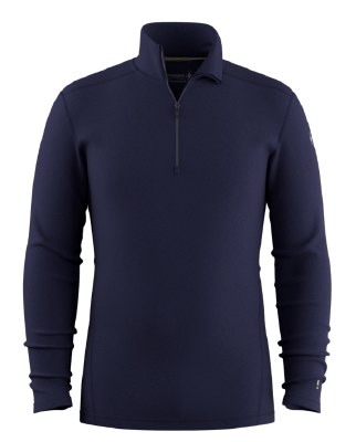 2027 Smartwool Men's Thermal Base 1/4 Zip Deep Navy Medium