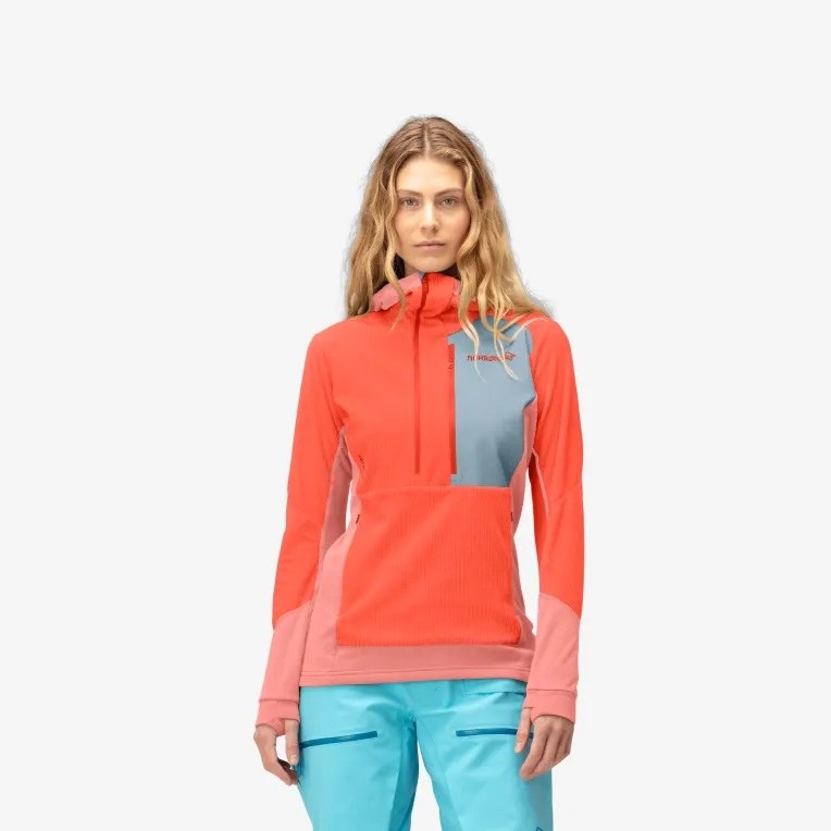 Norrona Lofoten Thermal Pro Womens Jacket Orange Alert/Peach Amber Small  2024 - Alpine Options