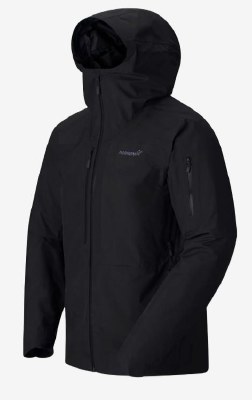 2026 Norrona Men's Lofoten Goretex Insulated Jacket Caviar Black Large