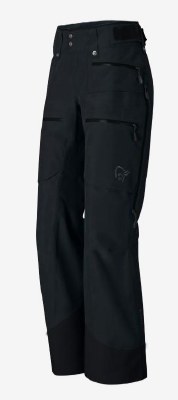 2026 Norrona Women's Lofoten Goretex Insulated Pant SHORT Black Medium