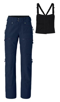 2027 Norrona Lofoten Women'sGore-Tex Insulated Pant flex1 Bib Indigo Night Small