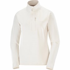 Salomon Womens Essential Half Zip Fleece Whisper White Extra Small 2026