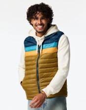 2027 Cotopaxi Men's Fuego Down Vest Indigo/Log Cabin Small